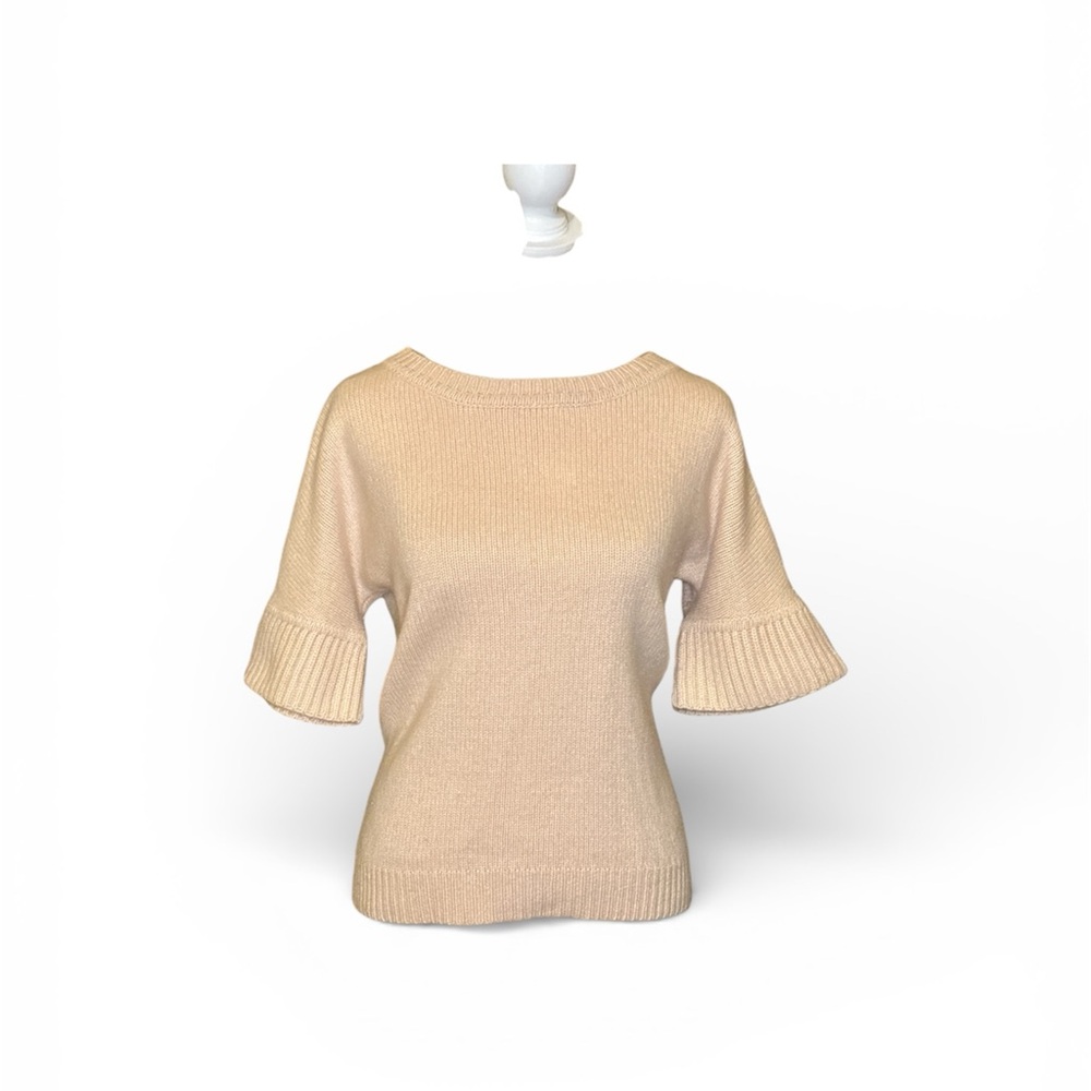 Talbots Baby Pink  Short Sleeve Cashmere  Sweater